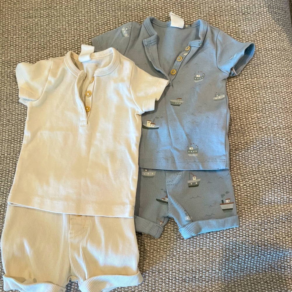 H&M baby short set. 3M